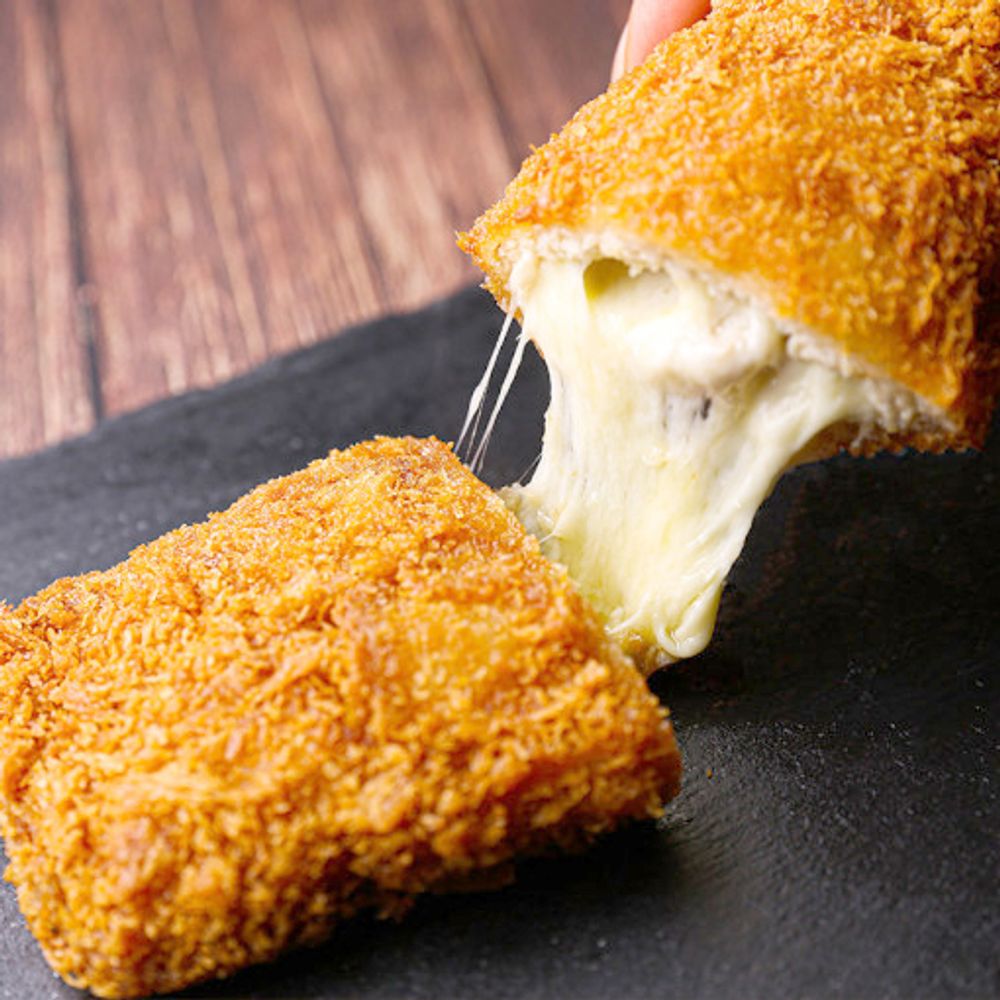 Presley Cook Air Fryer Plenty of Cheese Jeju Black Pork Roll Cutlet 300g_Jeju Island Black Pork, Pork Cutlet, Tempura, Mozzarella Cheese_Made in Korea